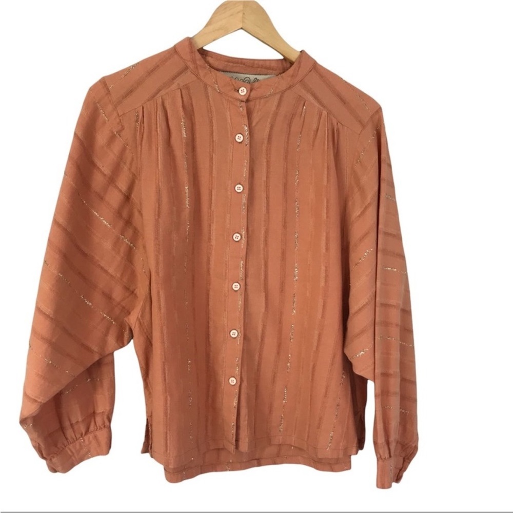 ACE & JIG METALLIC STRIPE BLOUSE